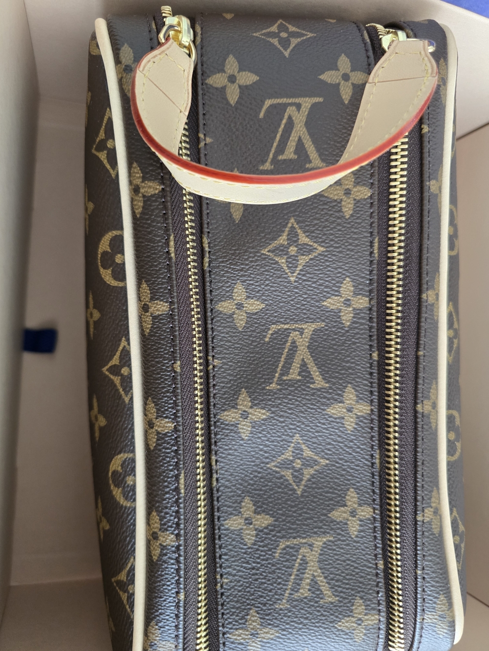Louis Vuitton Monogram Canvas Double-Zip Vanity Pouch - Brown/Tan